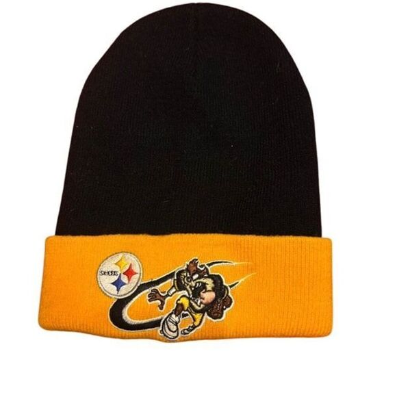 Pittsburgh Steelers Looney Tunes Tasmanian Devil Knit Cap - Picture 1 of 5